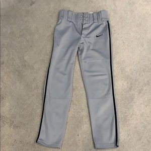 Gray Nike Dry fit bbaseball pants